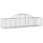 vidaXL Cestas de gaviones 2 uds forma de arco hierro 200x50x40/60 cm vidaXL Cestas de gaviones 2 uds forma de arco hierro 200x50x40/60 cm