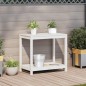 vidaXL Mesa de plantación con estante madera pino blanco 82,5x50x75 cm vidaXL Mesa de plantación con estante madera pino blanco 82,5x50x75 cm