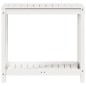vidaXL Mesa de plantación con estante madera pino blanco 82,5x50x75 cm vidaXL Mesa de plantación con estante madera pino blanco 82,5x50x75 cm