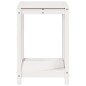 vidaXL Mesa de plantación con estante madera pino blanco 82,5x50x75 cm vidaXL Mesa de plantación con estante madera pino blanco 82,5x50x75 cm