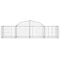 vidaXL Cestas de gaviones 2 uds forma de arco hierro 200x50x40/60 cm vidaXL Cestas de gaviones 2 uds forma de arco hierro 200x50x40/60 cm
