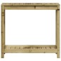 vidaXL Mesa plantación con estante madera pino impregnada 82,5x35x75cm