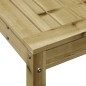 vidaXL Mesa plantación con estante madera pino impregnada 82,5x35x75cm