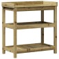 vidaXL Mesa plantación con estantes madera impregnada 82,5x45x86,5 cm vidaXL Mesa plantación con estantes madera impregnada 82,5x45x86,5 cm
