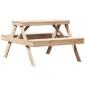 vidaXL Mesa de pícnic madera maciza de pino 105x134x75 cm vidaXL Mesa de pícnic madera maciza de pino 105x134x75 cm