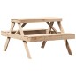 vidaXL Mesa de pícnic madera maciza de pino 105x134x75 cm vidaXL Mesa de pícnic madera maciza de pino 105x134x75 cm