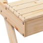 vidaXL Mesa de pícnic madera maciza de pino 105x134x75 cm vidaXL Mesa de pícnic madera maciza de pino 105x134x75 cm