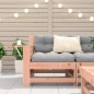 vidaXL Sofá de jardín con reposabrazo mesa auxiliar madera Douglas vidaXL Sofá de jardín con reposabrazo mesa auxiliar madera Douglas