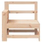 vidaXL Sofá de jardín con reposabrazos madera maciza pino 69x62x70,5cm vidaXL Sofá de jardín con reposabrazos madera maciza pino 69x62x70,5cm