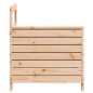 vidaXL Sofá de jardín con reposabrazos madera maciza pino 69x62x70,5cm vidaXL Sofá de jardín con reposabrazos madera maciza pino 69x62x70,5cm