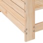 vidaXL Sofá de jardín con reposabrazos y cojín madera maciza de pino vidaXL Sofá de jardín con reposabrazos y cojín madera maciza de pino