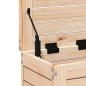 vidaXL Taburete de jardín madera maciza de pino 62x31,5x52 cm vidaXL Taburete de jardín madera maciza de pino 62x31,5x52 cm