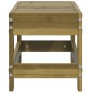 vidaXL Taburete de jardín madera de pino impregnada 62x30x32 cm