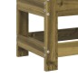 vidaXL Taburete de jardín madera de pino impregnada 62x30x32 cm