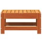 vidaXL Taburete de jardín madera de pino marrón cera 62x30x32 cm vidaXL Taburete de jardín madera de pino marrón cera 62x30x32 cm