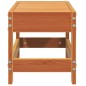 vidaXL Taburete de jardín madera de pino marrón cera 62x30x32 cm vidaXL Taburete de jardín madera de pino marrón cera 62x30x32 cm