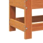 vidaXL Taburete de jardín madera de pino marrón cera 62x30x32 cm vidaXL Taburete de jardín madera de pino marrón cera 62x30x32 cm