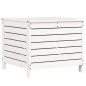 vidaXL Taburete de jardín madera maciza de pino blanco 62x63,5x53,5 cm