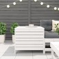 vidaXL Taburete de jardín madera maciza de pino blanco 62x63,5x53,5 cm