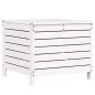 vidaXL Taburete de jardín madera maciza de pino blanco 62x63,5x53,5 cm