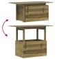 vidaXL Mesa de jardín madera de pino impregnada 100x50x75 cm vidaXL Mesa de jardín madera de pino impregnada 100x50x75 cm