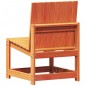 vidaXL Juego de muebles jardín 3 pzas madera maciza pino marrón cera vidaXL Juego de muebles jardín 3 pzas madera maciza pino marrón cera