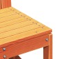 vidaXL Juego de muebles jardín 3 pzas madera maciza pino marrón cera vidaXL Juego de muebles jardín 3 pzas madera maciza pino marrón cera
