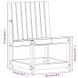 vidaXL Juego de muebles jardín 3 pzas madera maciza pino marrón cera vidaXL Juego de muebles jardín 3 pzas madera maciza pino marrón cera