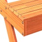 vidaXL Mesa de pícnic madera maciza de pino marrón cera 105x134x75 cm vidaXL Mesa de pícnic madera maciza de pino marrón cera 105x134x75 cm