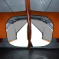 vidaXL Tienda campaña 10 personas tela opaca impermeable gris naranja