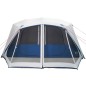 vidaXL Tienda de campaña con LED tela opaca impermeable azul vidaXL Tienda de campaña con LED tela opaca impermeable azul