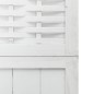 vidaXL Biombo separador de 5 paneles madera maciza Paulownia blanco vidaXL Biombo separador de 5 paneles madera maciza Paulownia blanco