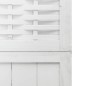 vidaXL Biombo separador de 5 paneles madera maciza Paulownia blanco vidaXL Biombo separador de 5 paneles madera maciza Paulownia blanco