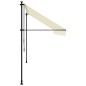 vidaXL Toldo retráctil de tela y acero crema 400x150 cm vidaXL Toldo retráctil de tela y acero crema 400x150 cm