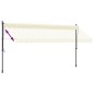 vidaXL Toldo retráctil de tela y acero crema 400x150 cm vidaXL Toldo retráctil de tela y acero crema 400x150 cm