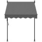 vidaXL Toldo retráctil de tela y acero gris antracita 150x150 cm vidaXL Toldo retráctil de tela y acero gris antracita 150x150 cm