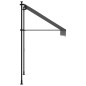vidaXL Toldo retráctil de tela y acero gris antracita 150x150 cm vidaXL Toldo retráctil de tela y acero gris antracita 150x150 cm
