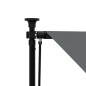 vidaXL Toldo retráctil de tela y acero gris antracita 150x150 cm vidaXL Toldo retráctil de tela y acero gris antracita 150x150 cm