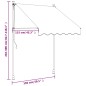 vidaXL Toldo retráctil de tela y acero gris antracita 150x150 cm vidaXL Toldo retráctil de tela y acero gris antracita 150x150 cm