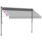 vidaXL Toldo retráctil de tela y acero gris antracita 300x150 cm