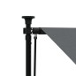 vidaXL Toldo retráctil de tela y acero gris antracita 300x150 cm
