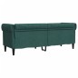 vidaXL Sofá Chesterfield de 3 plazas tela verde oscuro vidaXL Sofá Chesterfield de 3 plazas tela verde oscuro