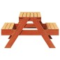 vidaXL Mesa de pícnic para niños madera pino marrón cera 88x97x52 cm vidaXL Mesa de pícnic para niños madera pino marrón cera 88x97x52 cm