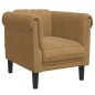 vidaXL Sillón de terciopelo marrón vidaXL Sillón de terciopelo marrón