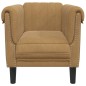 vidaXL Sillón de terciopelo marrón vidaXL Sillón de terciopelo marrón