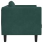 vidaXL Sillón con cojín terciopelo verde oscuro vidaXL Sillón con cojín terciopelo verde oscuro