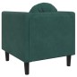 vidaXL Sillón con cojín terciopelo verde oscuro vidaXL Sillón con cojín terciopelo verde oscuro