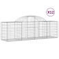 vidaXL Cestas de gaviones 12 uds forma de arco hierro 200x50x60/80 cm vidaXL Cestas de gaviones 12 uds forma de arco hierro 200x50x60/80 cm