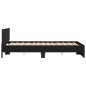 vidaXL Estructura de cama con cabecero y luces LED negro 150x200 cm vidaXL Estructura de cama con cabecero y luces LED negro 150x200 cm