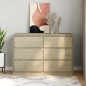 vidaXL Cajonera SAUDA madera maciza de pino color roble 111x43x73,5 cm vidaXL Cajonera SAUDA madera maciza de pino color roble 111x43x73,5 cm